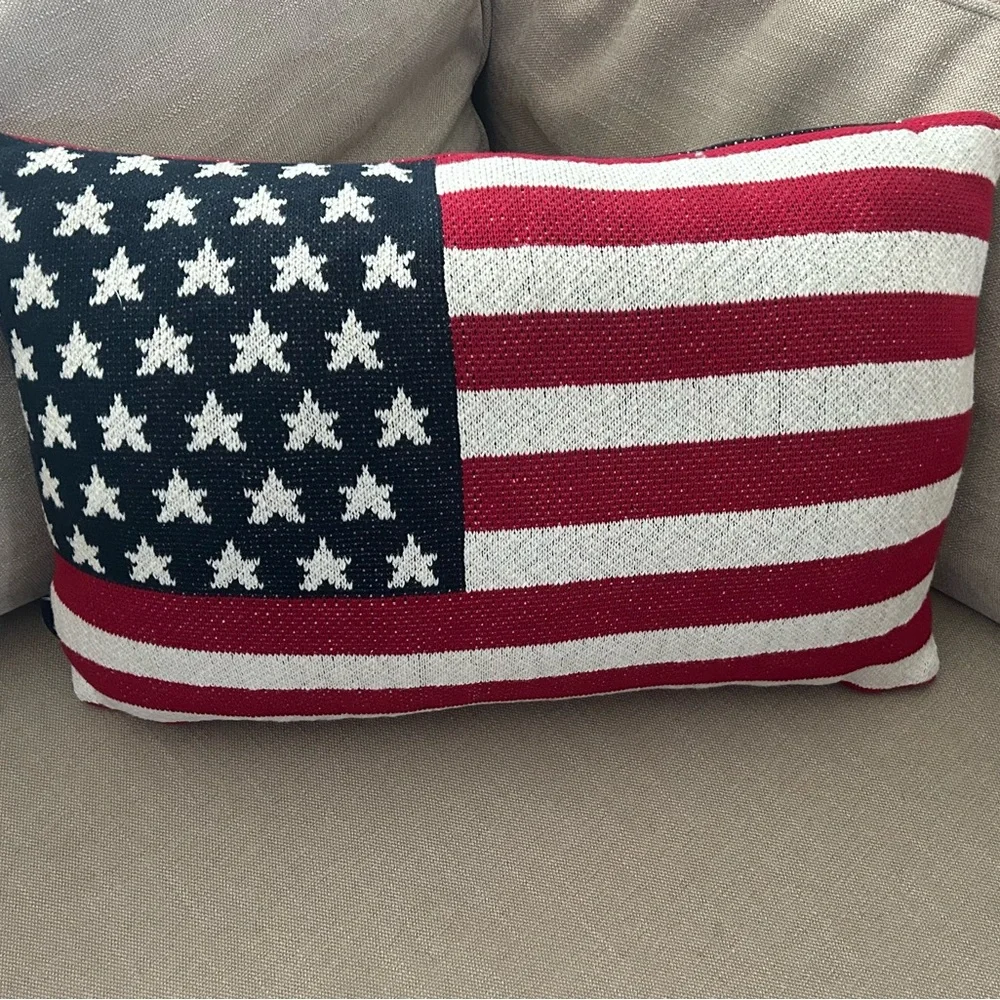 “New” Brooks Brothers American Flag Holiday Pillow LAST ONE!!